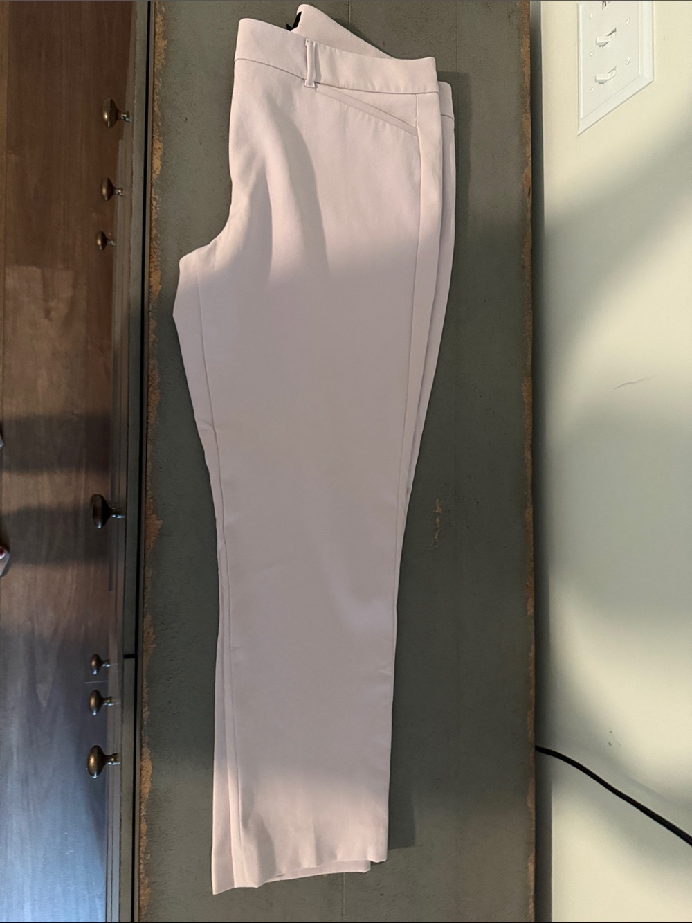 White House Black Market Lilac Straight-Leg Ankle Pants